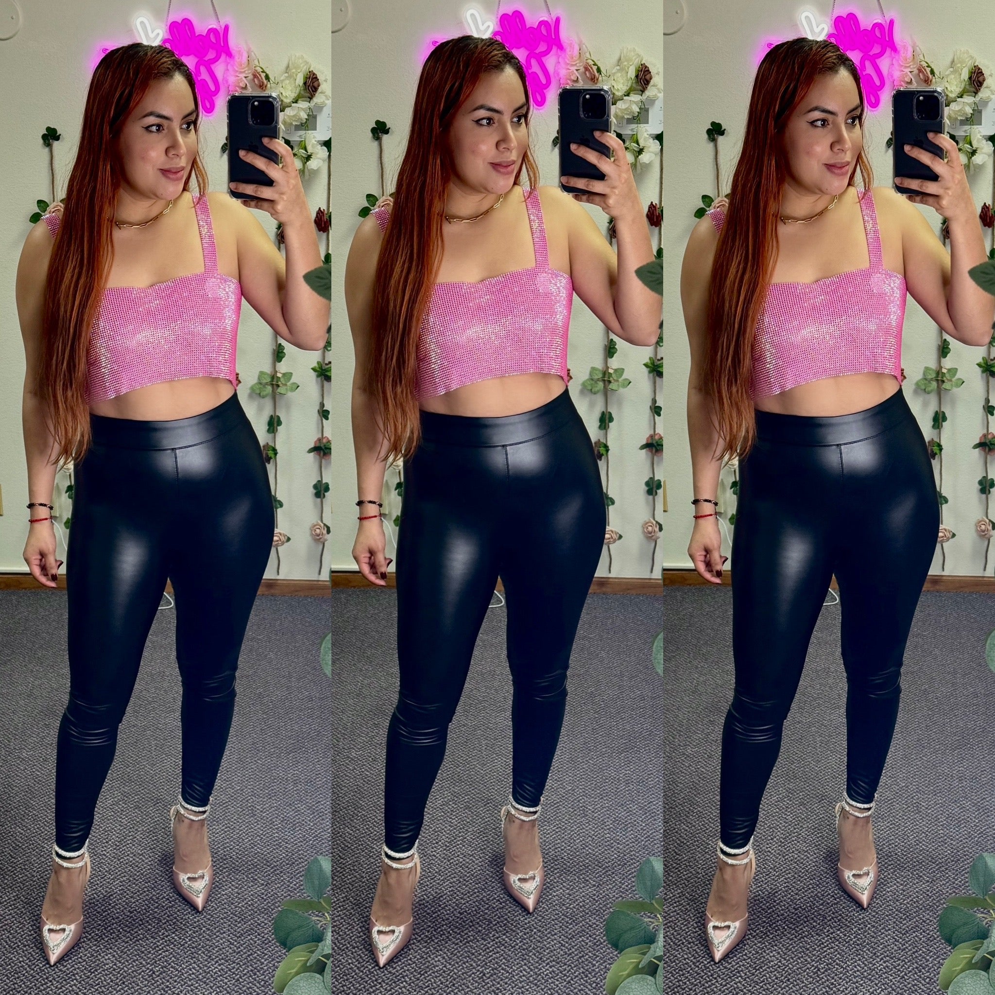 Deny Faux Leather Leggings