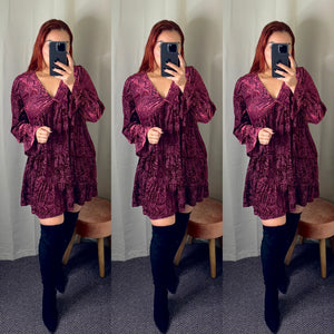 Meila Dress (Wine)