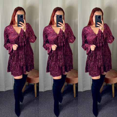 Meila Dress (Wine)