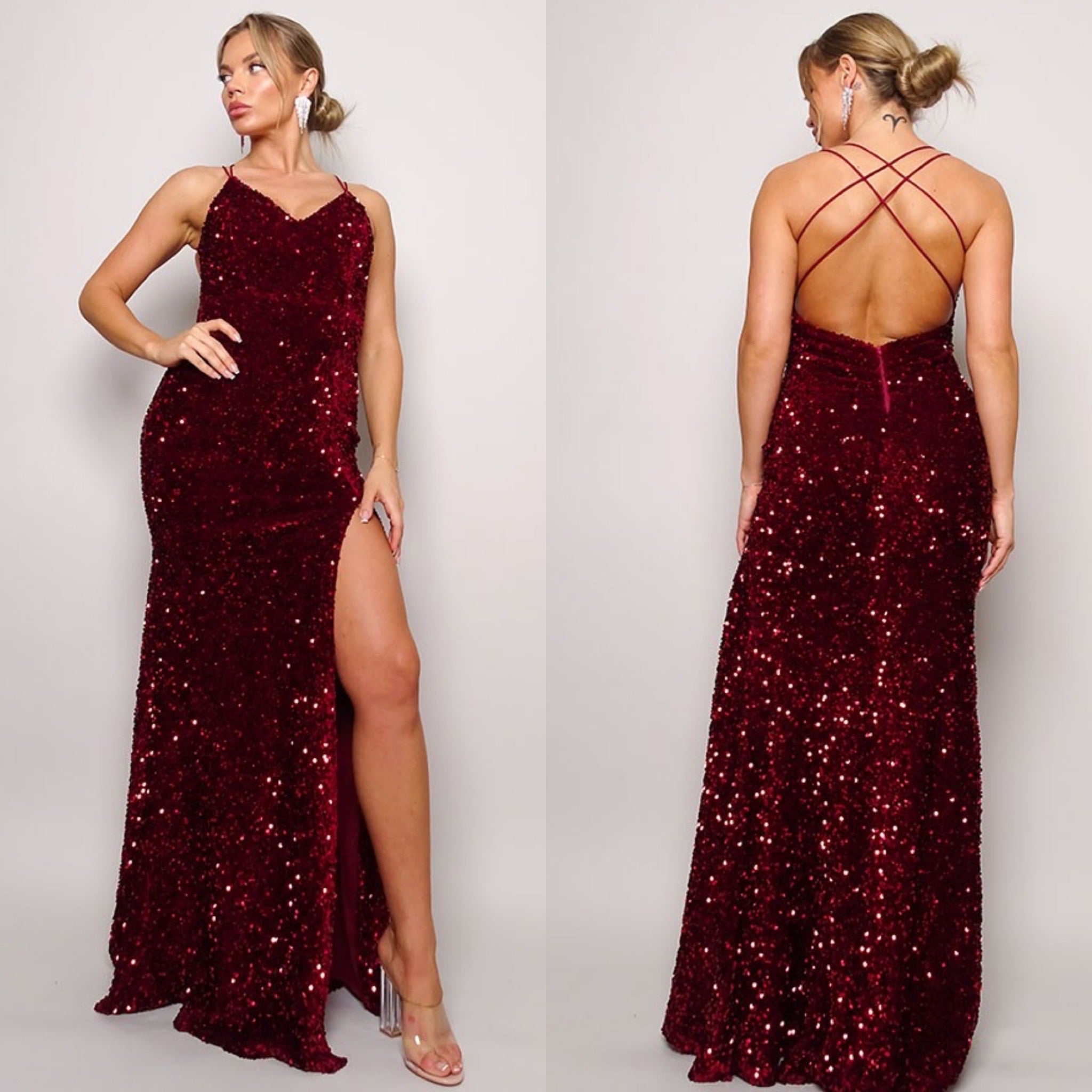Ruby Sequin Maxi Dresses