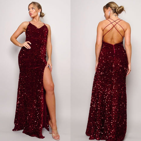 Ruby Sequin Maxi Dresses