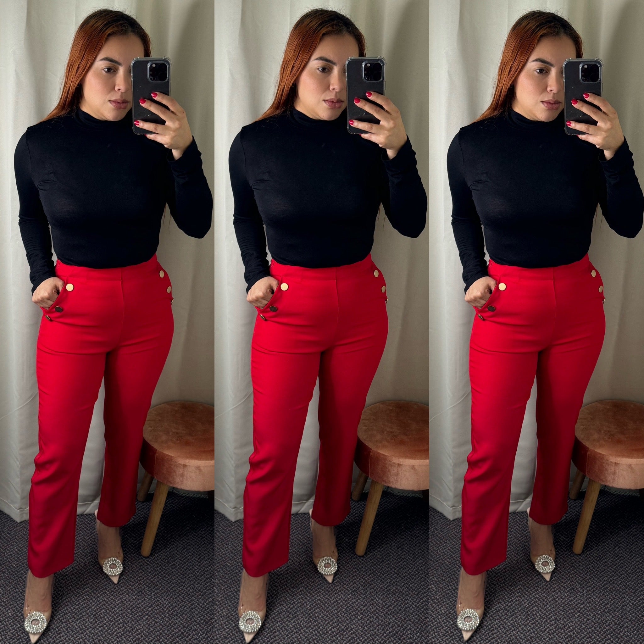 Louis Pants (Red)