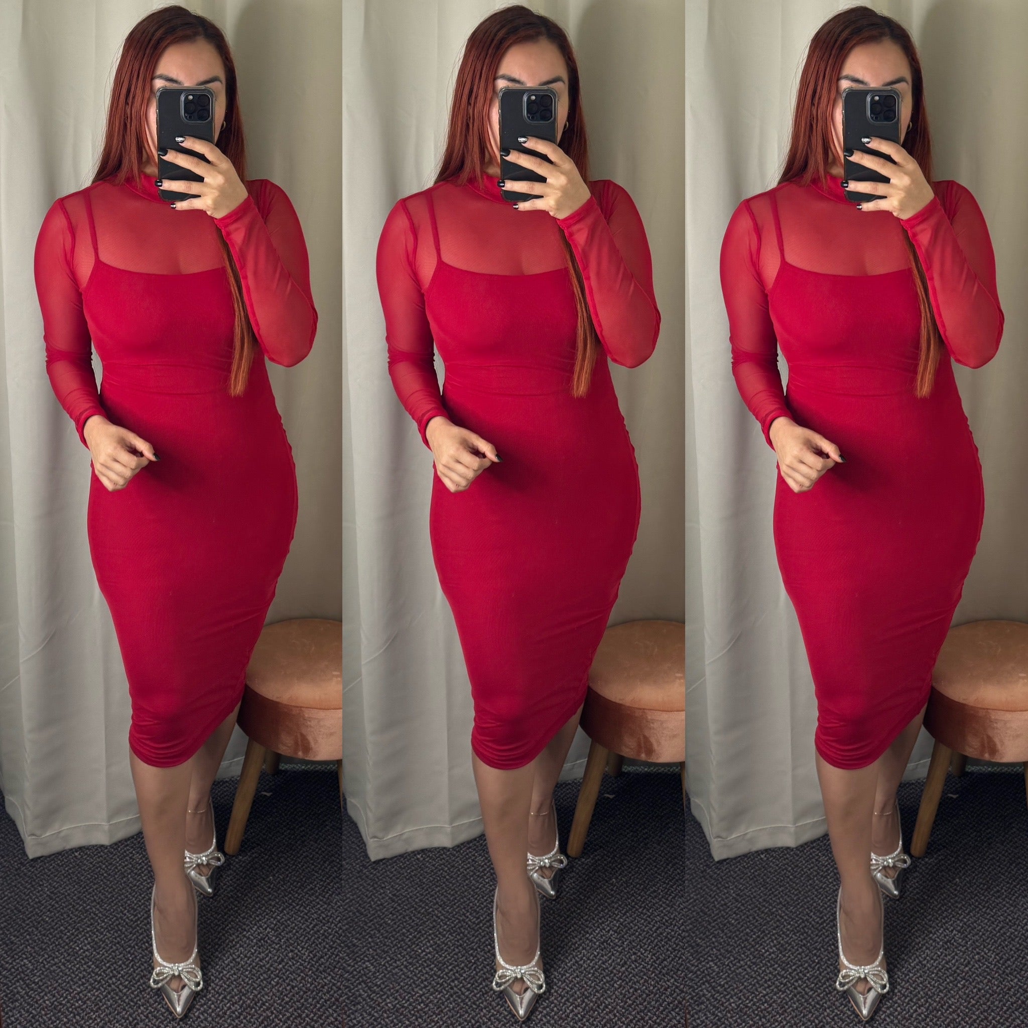 Esther Dress (Red)