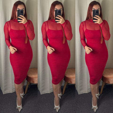 Esther Dress (Red)