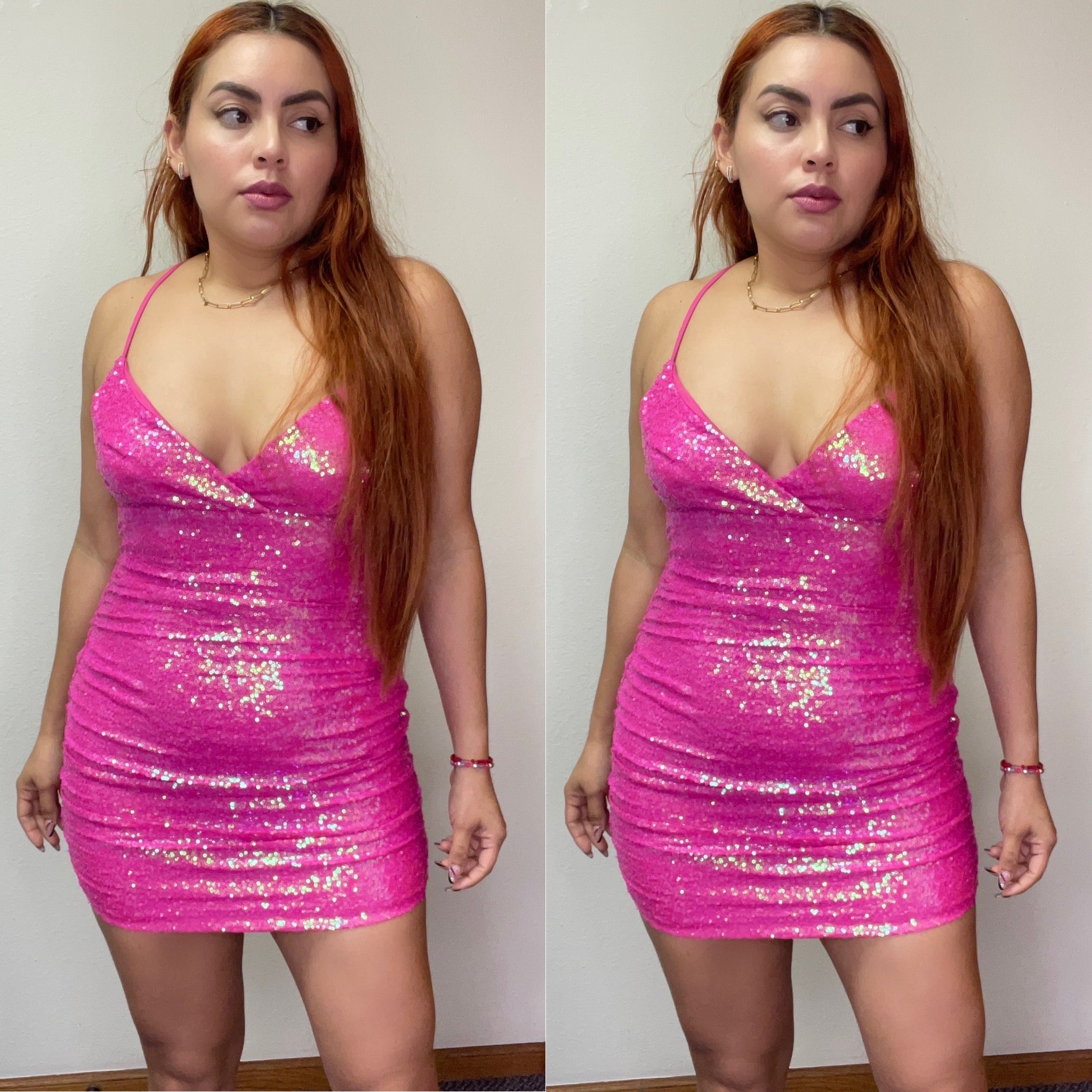 Mina Dress (Hot Pink)