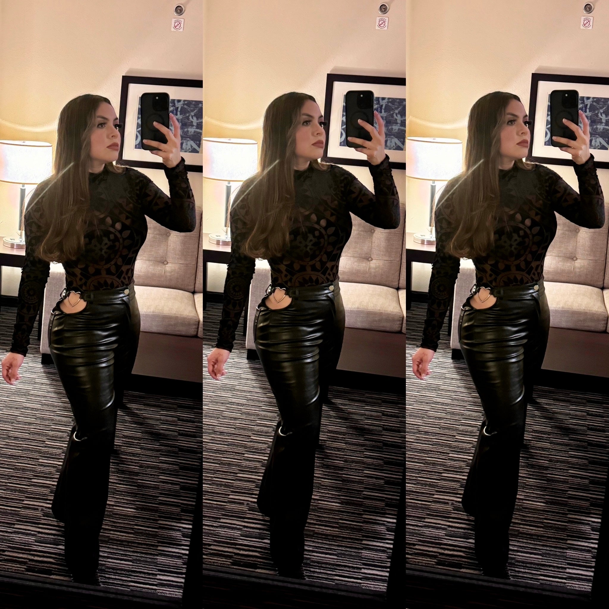 Asher Leather Pants (Black)