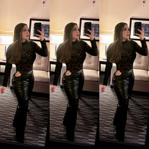 Asher Leather Pants (Black)