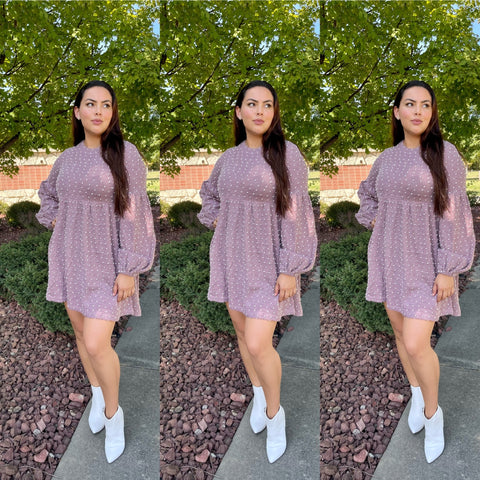 Pamela Dress (Mauve)