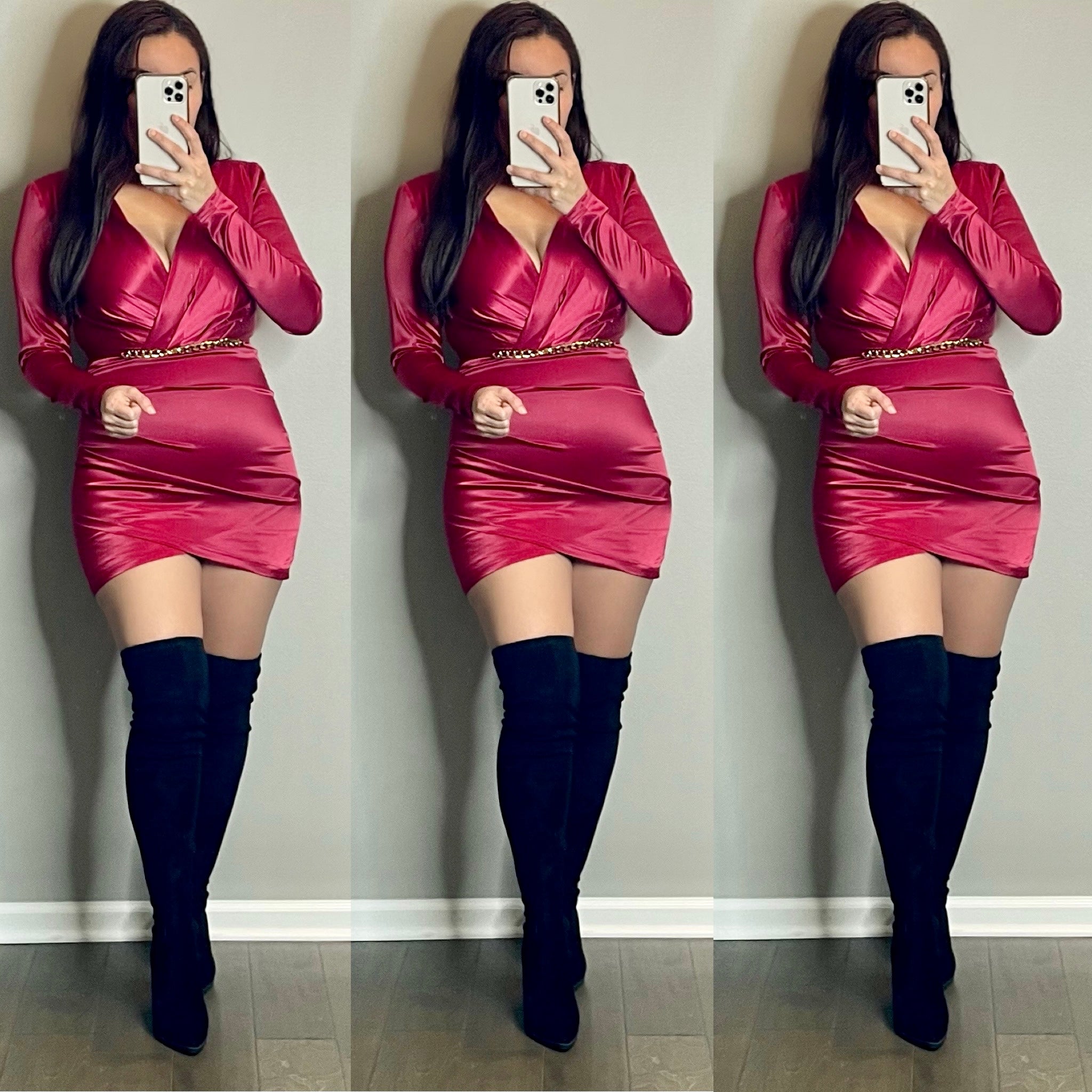 Candace Dress (Wine)