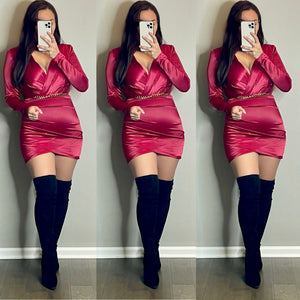 Candace Dress (Wine)