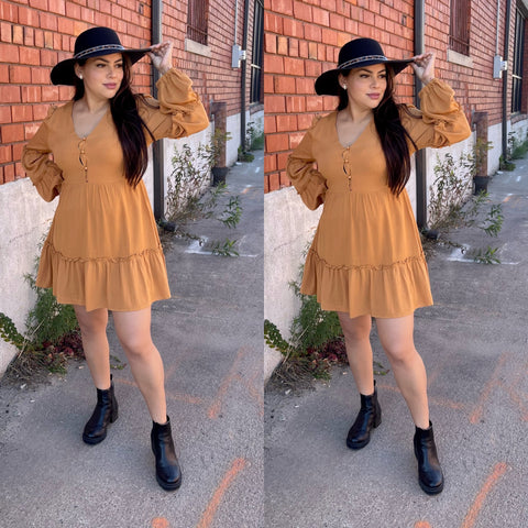 Elena Dress (Honey)