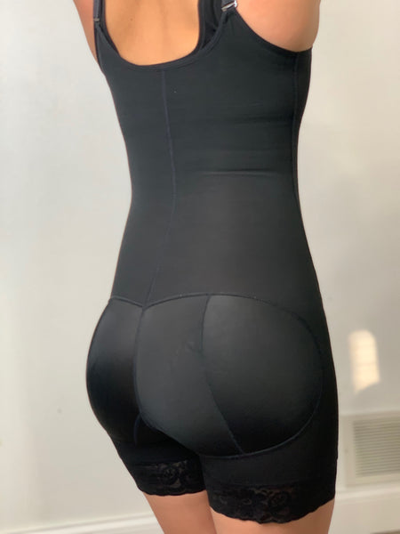 Open Bust Mid Thigh Postpartum