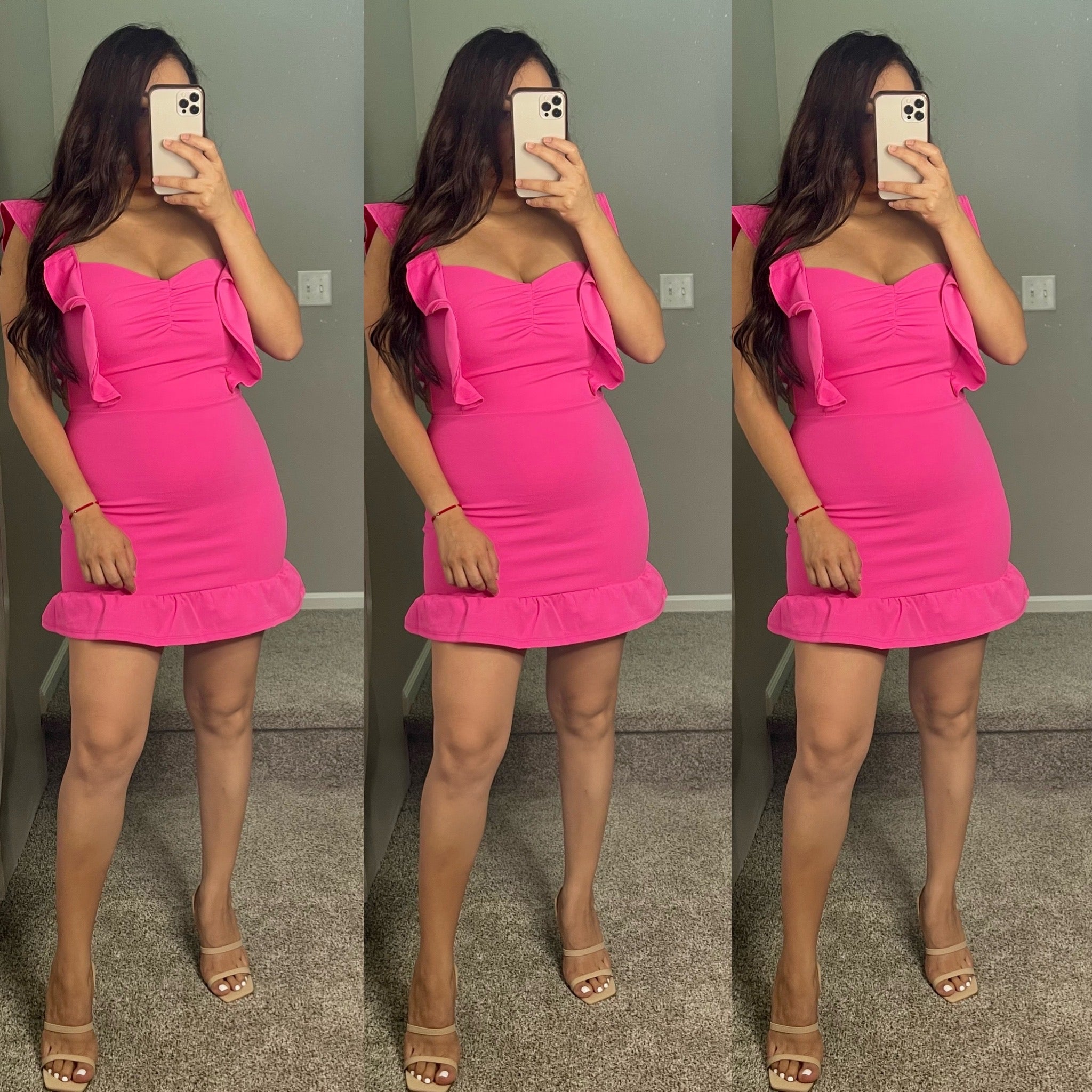Arlana Dress (Hot Pink)