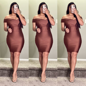 Raquel Dress (Chocolate)