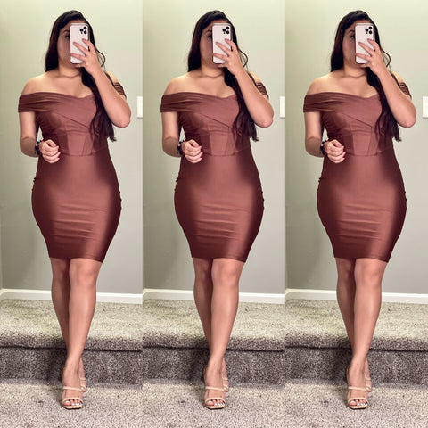 Raquel Dress (Chocolate)