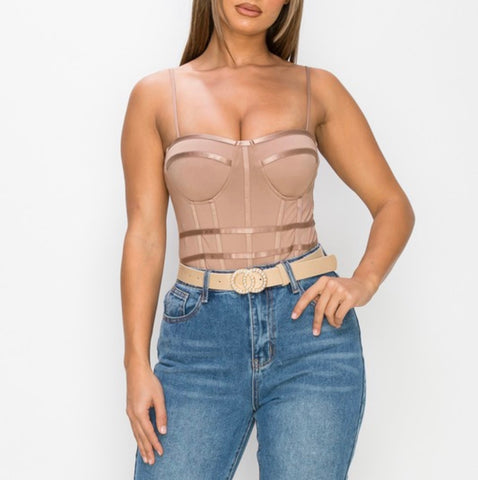 Avis Bodysuit (Mocha)
